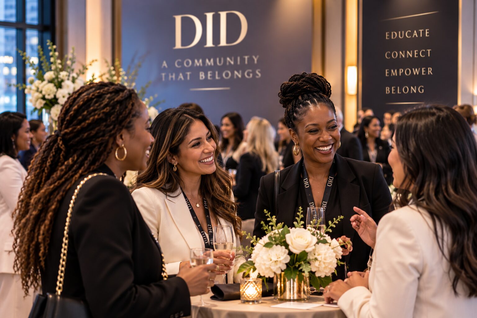 DID attendees at a reception